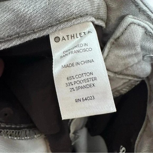 ATHLETA Gray Sculptek Skinny Jeans Size 6 - Picture 8 of 15